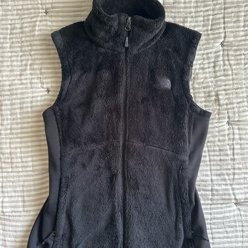 The North Face Black Campshire Fleece Vest, EUC